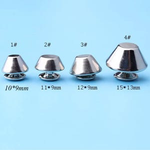 50sets  studs Cone Rivet studs Flat Head screws  Purse Feet Screw Back studs Decorative Screw leather working punk style-10/11/12/15MM -ZD15