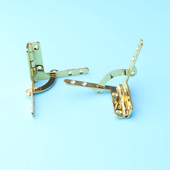 4PCS BOX Hinges Fixed Ear Gift Box Aircraft Gemel Supplies antique brass box Ear hinges Box Quadrant hinge hardware 50 30mm HY21