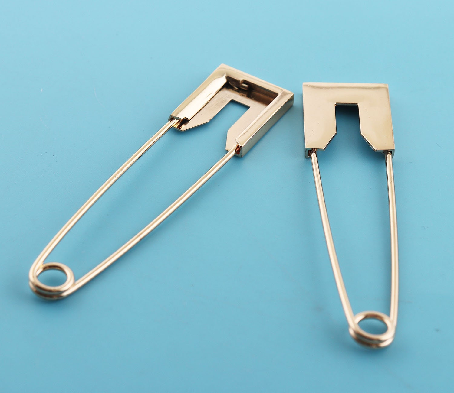 Coiless Safety Pin Large Gold - 82676752452