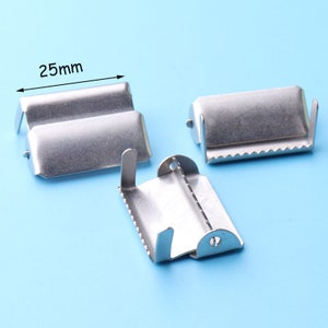 4pcs buckle Adjusters with Teeth / Adjustable Suspender Slides Sew On Ratchet -high quality Nickel Plated buckle slide with teeth 25mm wide