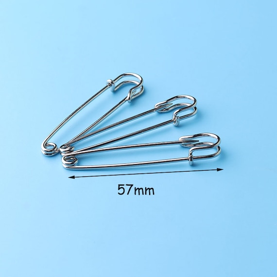 12pcs Safety Pins, 57mm Clothing Safety Pin, Jewelry Pins, Cloth Pins,  Silver Pin, Pins.high Quality Pins Bz1 