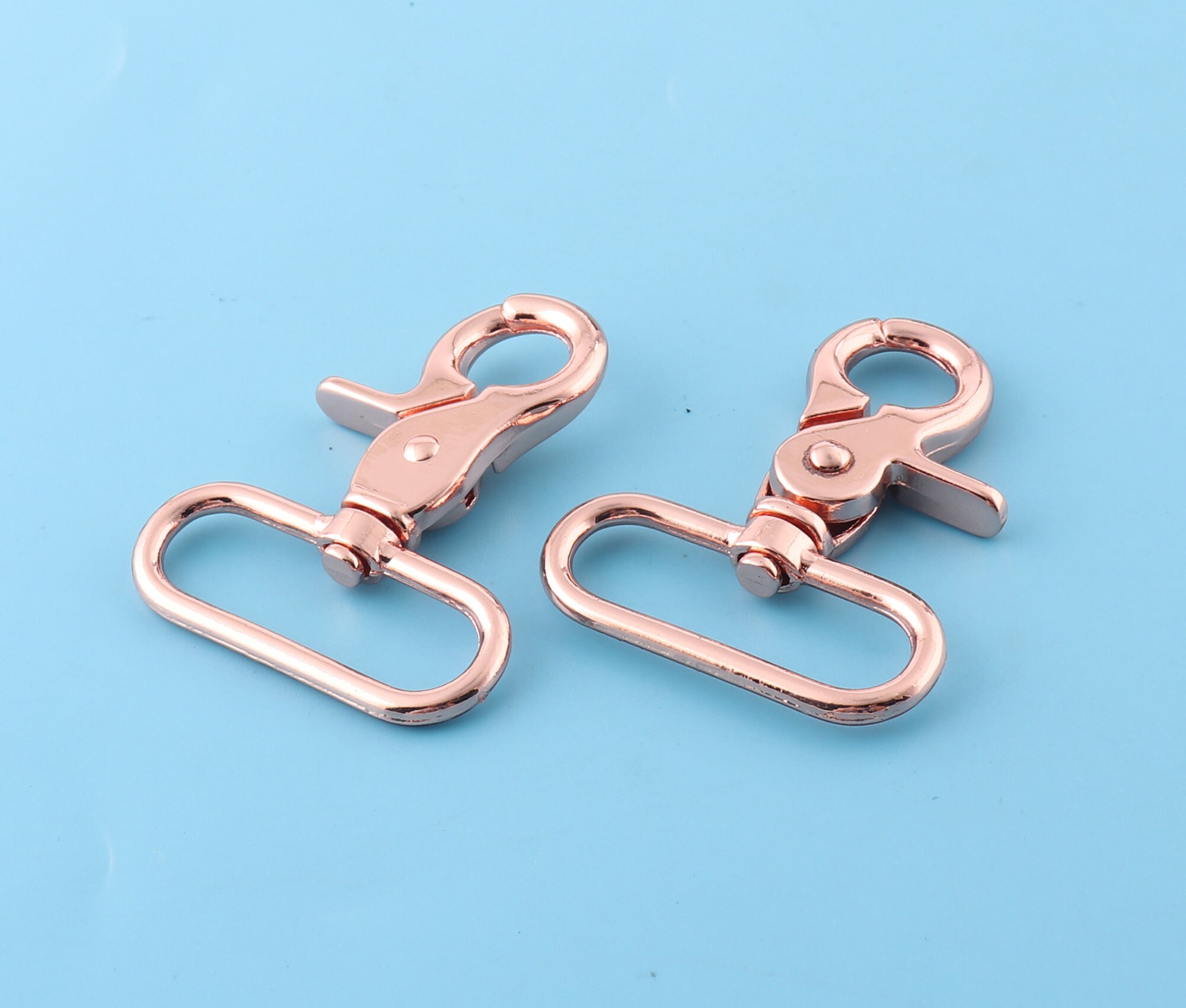 38mm Rose Gold Swivel Claw Hook Clasps Carabiner Snap Dog Collar Buckle