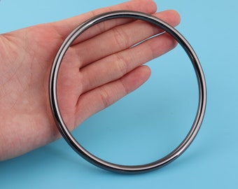 2pcs 90mm O-Ring -Gunmetal O Rings/ Gunmetal O Rings/ purse O Rings Round belt  Rings strap ring o buckles handbag buckle loops