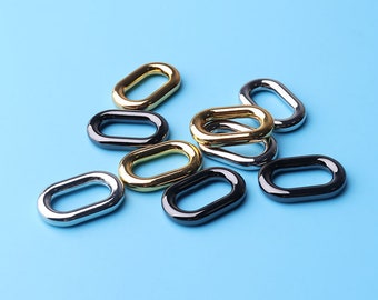 4pcs ovale anello, anelli di forma O, 0 anelli, piccolo anello ovale, cintura borse borsa rendendo forniture, fibbia loop
