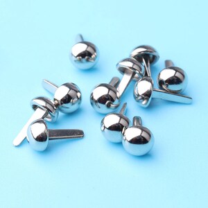 100pcs nailhead Mushroom Rivets Silver Purse Rivet,Mushroom Rivet Hardware Accessories Used For Handbag DIY clothing pattern--6*11mm cl15