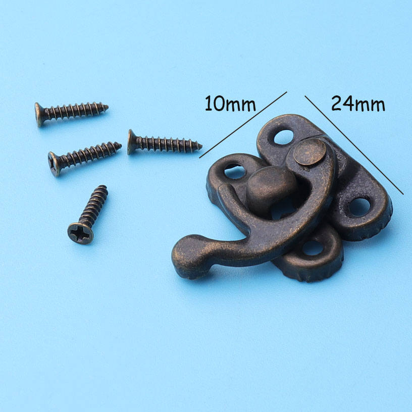 Johndoe awo-L J6×SsAX*Si0-R BoxAnorak JK 2sets Oxhorn Latches -box Lock Right Left Hook Solid Metal Hasp