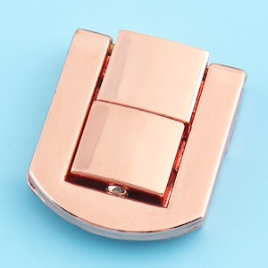 Tongue Purse Lock,purse lock bag Latch with rose gold color,20*25mm Tuck Tongue Clasp Latch box lock