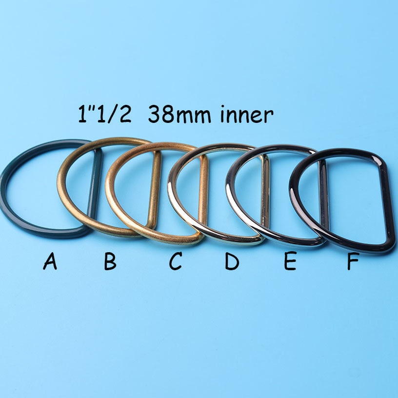 30mm Rectangular Wire Loops Rings Silver Finish Purse Handbag Hardware –  LeatherMob