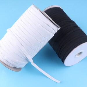 5 mm Wit plat elastisch koord voor gezichtsmasker Rekkoord Elastische band String voor mondmasker Ambachtelijke DIY Naaibenodigdheden Sieraden maken, kleding