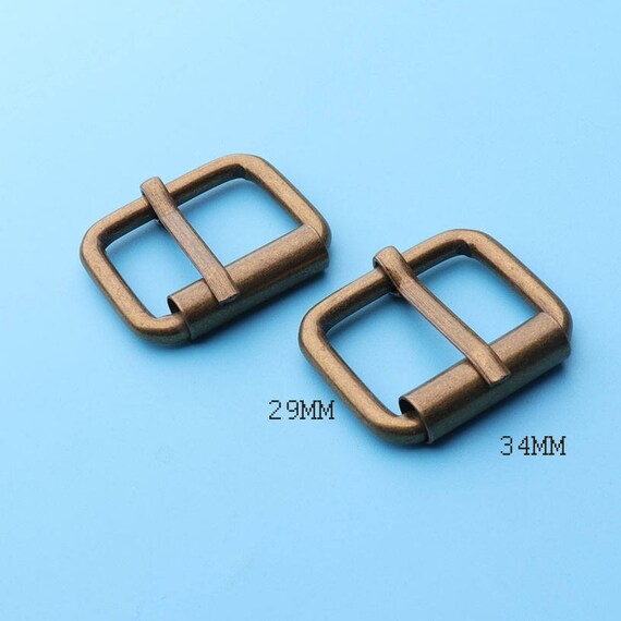 PACK 10 pcs 20mm 3//4/" inch Rectangle Center Heel Bar Metal Buckle for Belt Strap