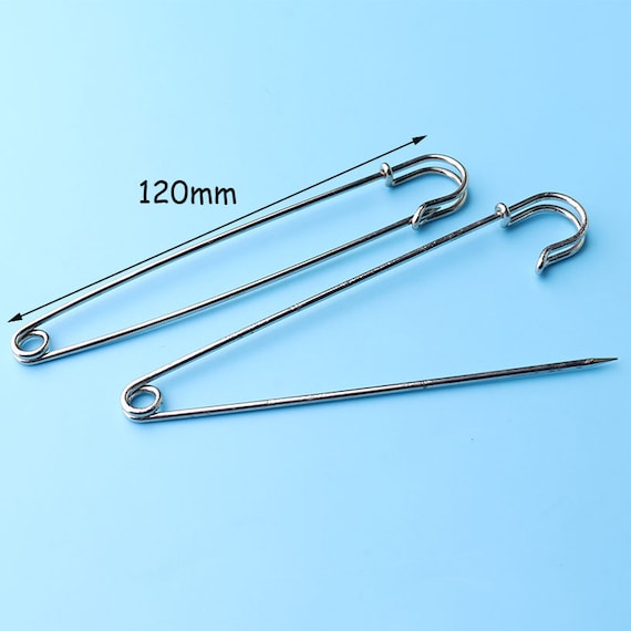 Heavy Duty Stainless Steel Oversize 5 Inch Jumbo Safety Pins Large Safety Pins
