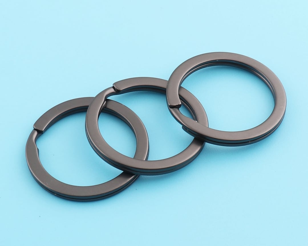 Key O Ring Key Split Rings Metal O Rings,key Ring Key Chain Connector With Black ...