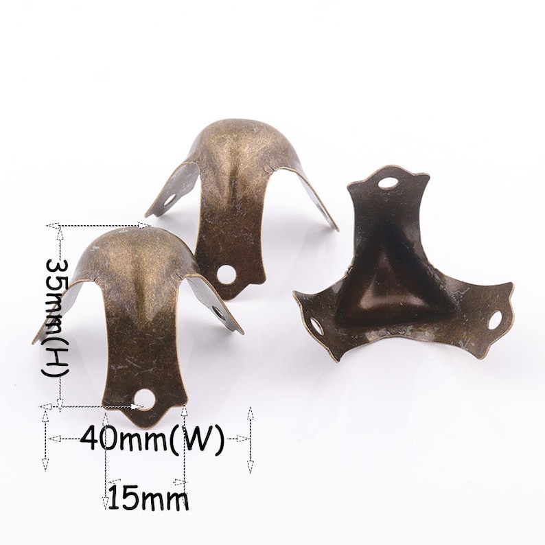 Box Corner Protectors Vintage Corner Decorative Corner Jewelry Box Wood