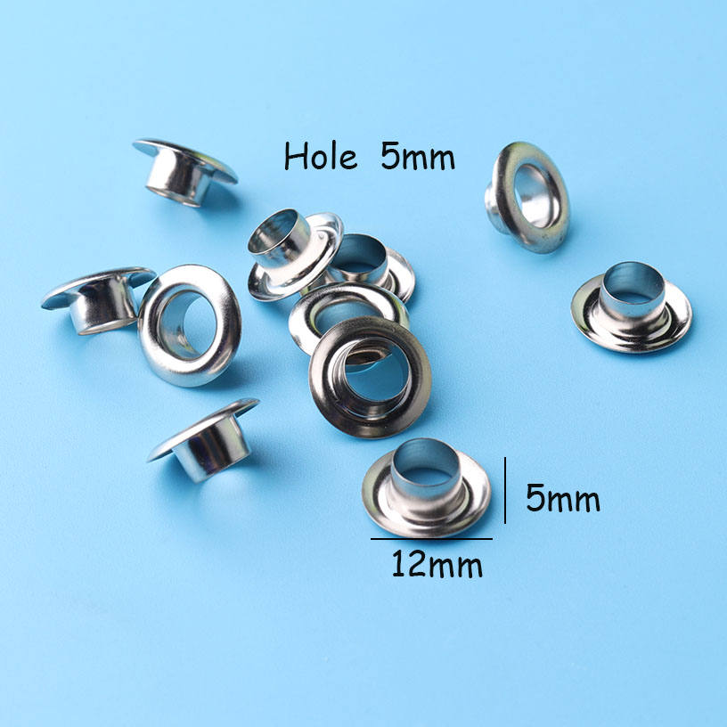 100sets Grommets Eyelets silver 5.5mm Hole for Clothe making Etsy