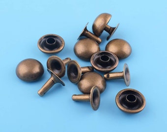 12mm di diametro placcato in metallo pulsante con colore bronzo, per Borse cinture bracciali Leathercraft decorazione borsa making shoicola 50sets