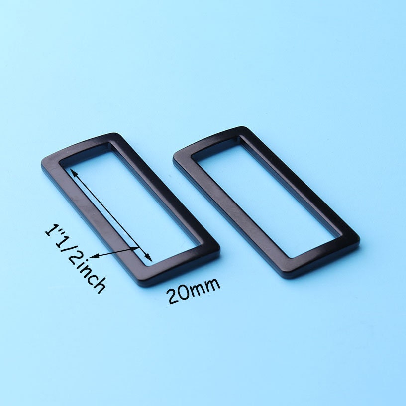 Single Loop Buckle 2pcs Buckle Loops Half Roller Buckles Wire Formed and Belt Loops, for 1 ...