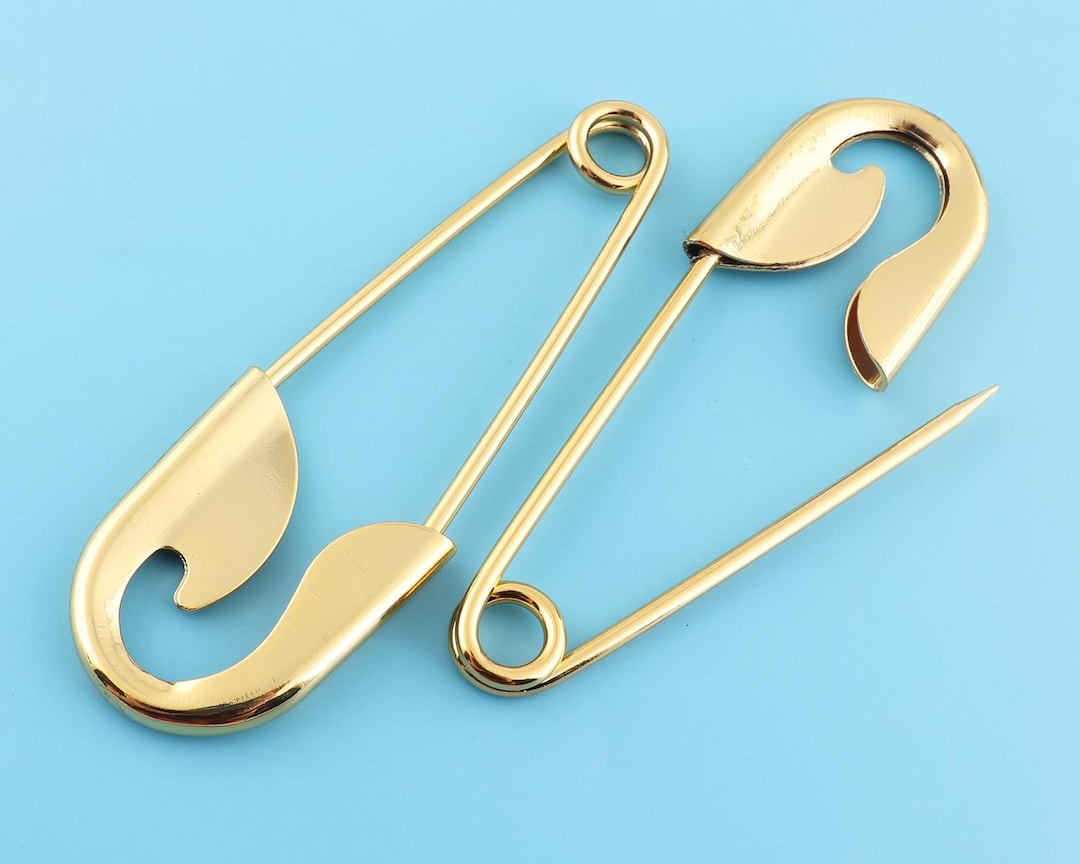 Gold Color Safety Pin,metal Safety Pin,colorful Pins,2 Sets 100 Mm,kilt