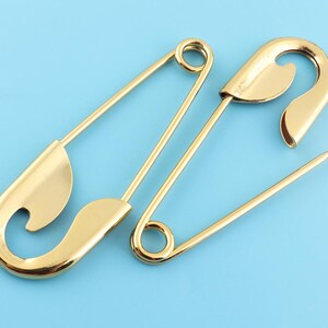 gold color Safety Pin,metal safety pin,Colorful Pins,2 sets 100 mm,kilt pin Craft Safety Pins Brooch Pin