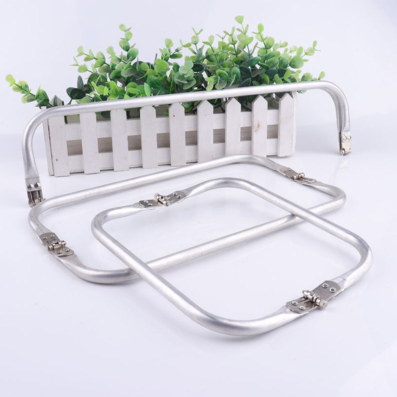 Aluminous tubular internal hinge Bag frame purse frame Internal Bag Frame 16'' or 12'' or 8'' image 4