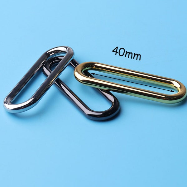 4pcs OVAL Ring Buckles Findings for 1''5/8 inich Leather craft Heavy Duty Cord  buckle loops 40mm inner ov3