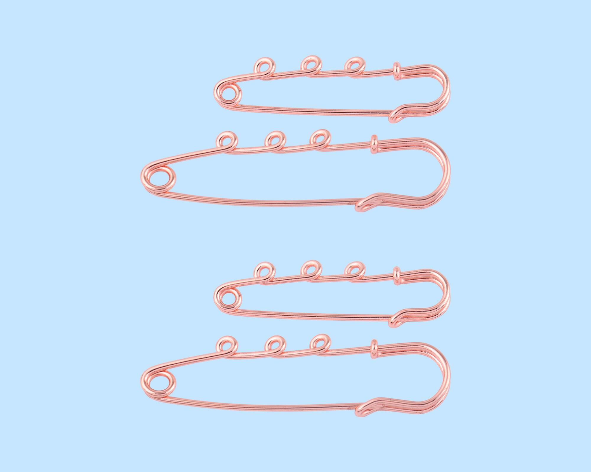 Rose Gold Large Safety Pins Metal Safety Jewelry Pin Brooch Etsy UK