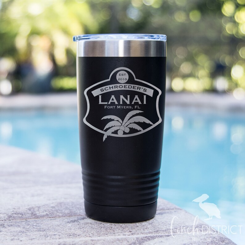 Custom Family Name Tumbler Custom Lanai cup hot cold Tumbler Etsy