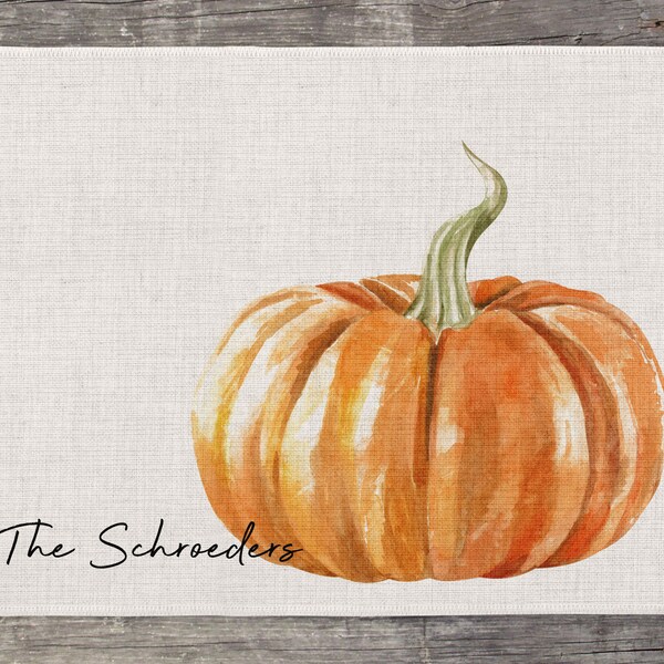 Pumpkin Placemat Etsy