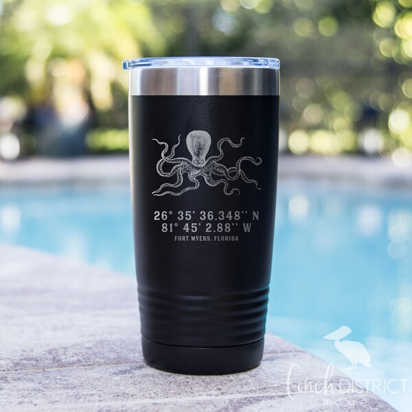 Custom Engraved Tumbler 20 oz Vacuum Insulated Tumbler Corporate Gift Personalized Tumbler Laser Engraved Cup Stainless Steel Tumbler