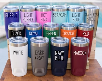 Custom Engraved Tumbler 20 oz Vacuum Insulated Tumbler Corporate Gift Personalized Tumbler Laser Engraved Cup Stainless Steel Tumbler