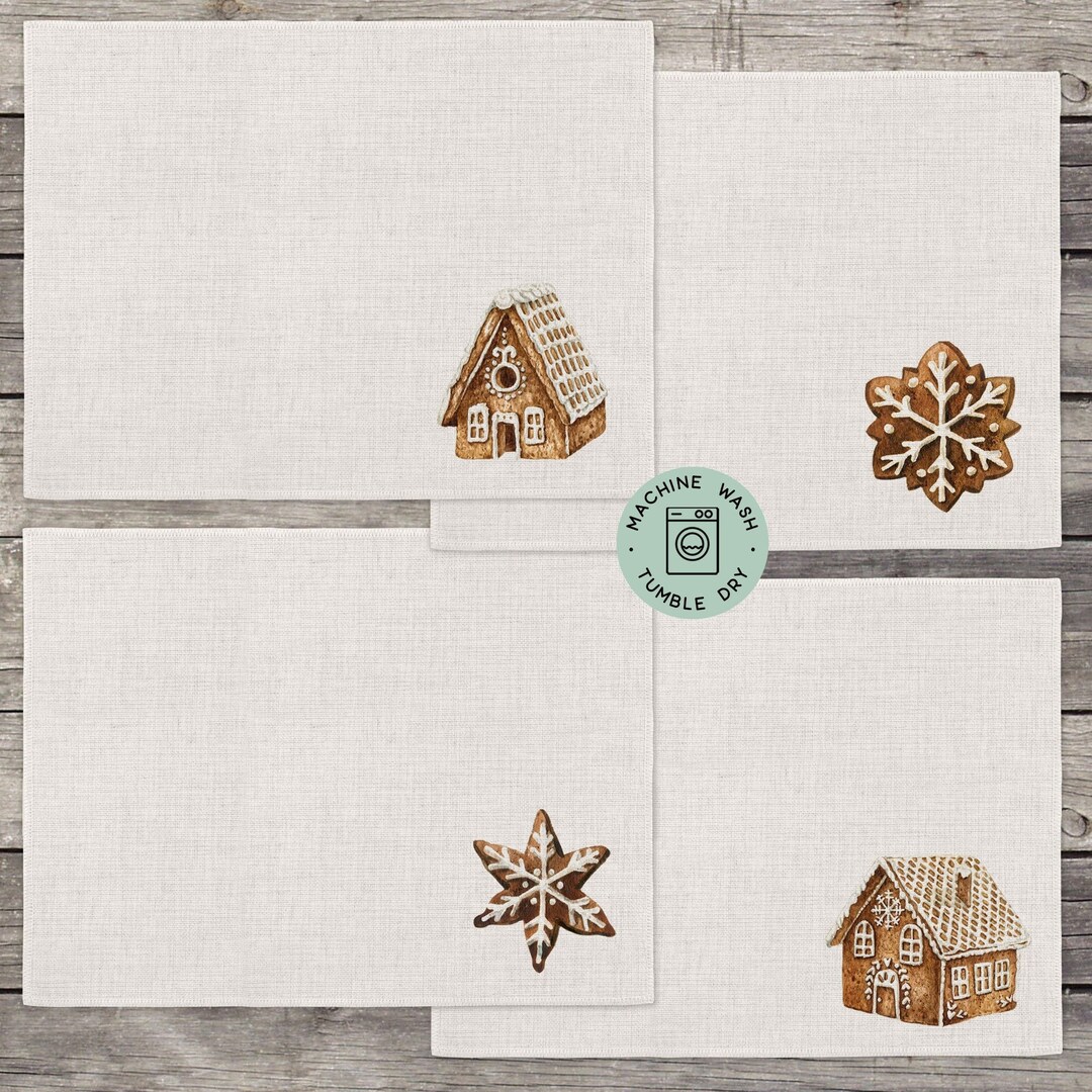 Gingerbread House Placemats Winter Placemat Christmas Decor Etsy