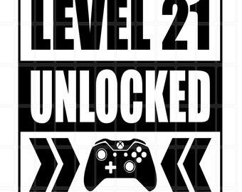 Level Unlocked Gamer SVG 10-45