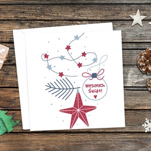 Wesołych Świąt! /Buon Natale. Polacco Polskie Lingua Cartolina di auguri di Natale. Natale dalla Polonia.