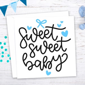 Neue Baby-Glückwunsch-Karten. Super niedlich für neue Baby Boy oder Mädchen. Geschlecht offenbaren Baby-Dusche oder Taufe. Hochwertige Druck.