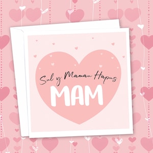 walisische Muttertagskarte für Mam. Für Mamau Hapus. Sprache Walisisch. Mama Mama Mutter Mummy Wales hochwertiger Druck