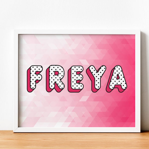 A5 Unramed Personalised LOL inspired Name Print. PerfectUnique birthday, Easter or valentines day gift.