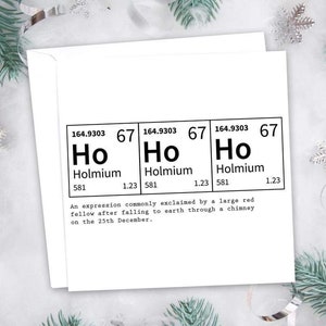 Cartes de Noël de geek scientifique. Impression laser de haute qualité.