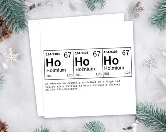 Science Geek Christmas Cards. High quality laser  print.