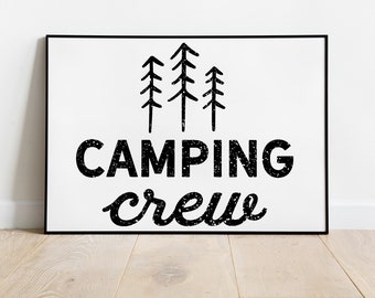 A4 Unframed Camping & Caravan Print. Perfectunique birthday, Easter or valentines day gift.