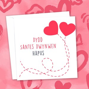 Biglietto di San Valentino gallese. Stampa di alta qualità