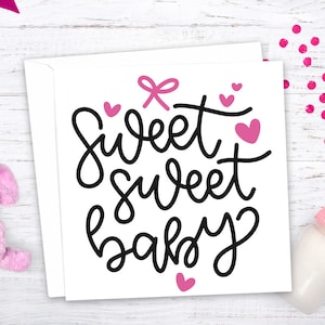 Neue Baby-Glückwunsch-Karten. Super niedlich für neue Baby Boy oder Mädchen. Geschlecht offenbaren Baby-Dusche oder Taufe. Hochwertige Druck.
