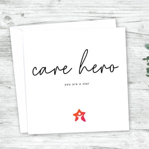 Schöne handschriftliche Stil Pflege Held Karte | Krankenschwester, Pflegepersonal, Gesundheitspflege heim, Dankeschön-Karte.