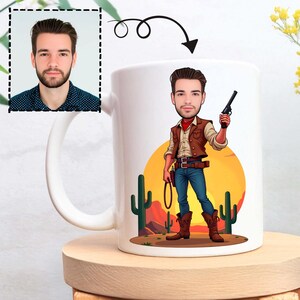 Cowboy Mug, Western Dad Gift, Rodeo Lover Coffee Cup, Birthday Present, Father&#39;s Day Gift, Rodeo Fans, or Western Lovers, A38