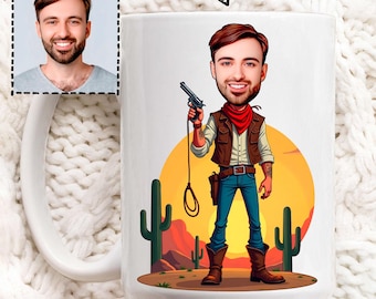 Cowboy Mug, Western Gift, Cowboycore Aesthetic Coffee Mug, Rustic Western Decor Gift for Him, Ranch Lifestyle Present