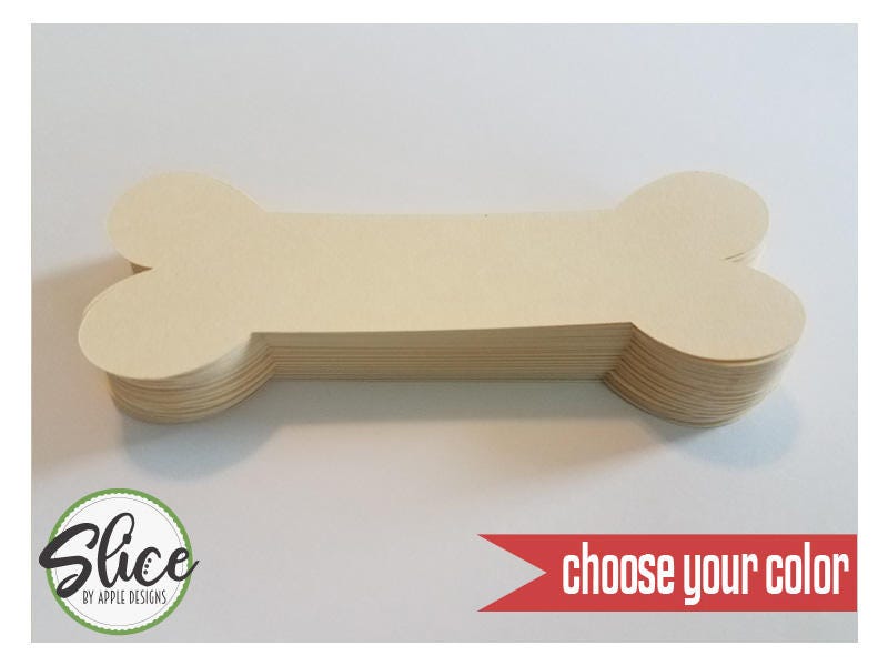 Dog Bone Paper Die Cuts 48 PC Set 1.6 X 4 inches Etsy