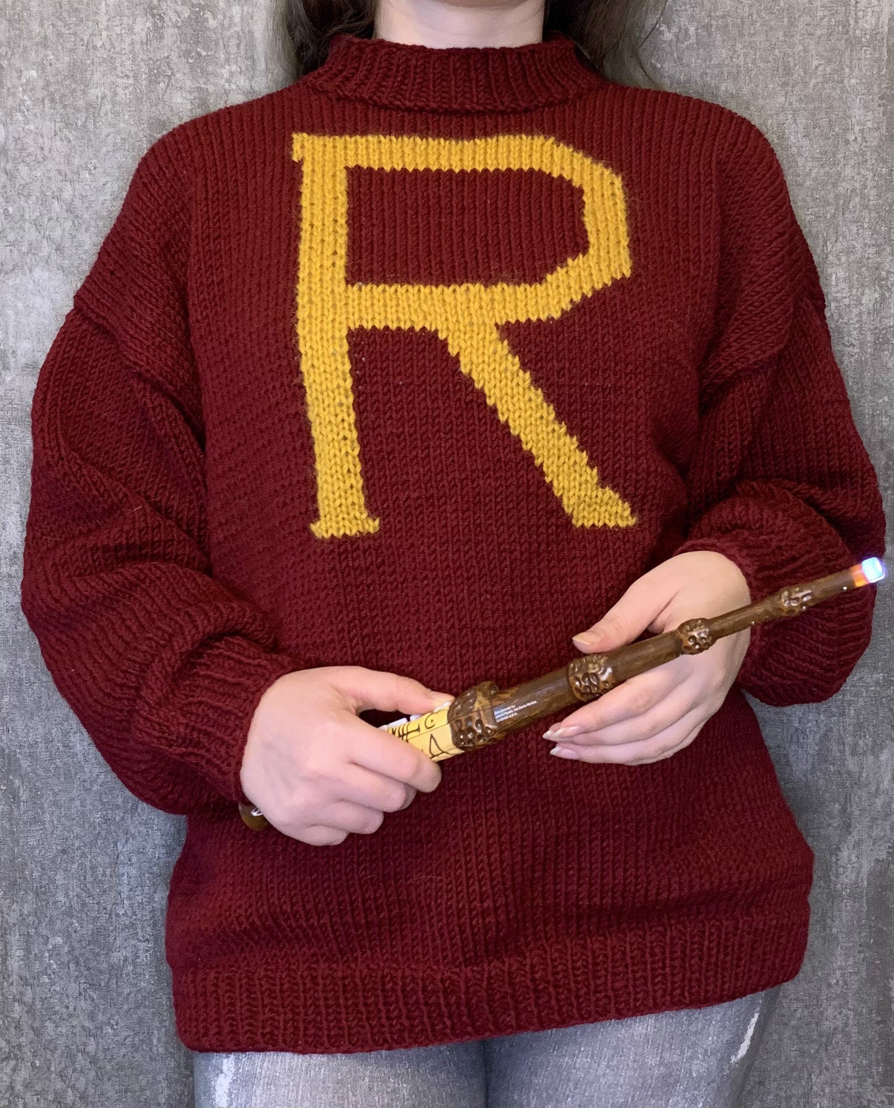 Harry Potter's Sweater Sweater with letter Sweater Etsy