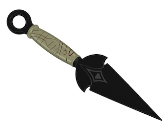 Mortal Kombat 2021 Kunai de Hanso | Disponible avec chaîne, attelle de poignet et socle d'affichage assorti | Par Collins Créations 3D