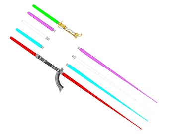 1 Meter Long Telescopic Lightsaber Blade With Emitter Attachment (Available in 5 Colours) | Education Pointing Aid | By Collins Creations 3D