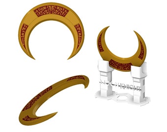 Digital Download Moon Knight Crescent Blade Replica | Matching Display Plinth Available | By Collins Creations 3D