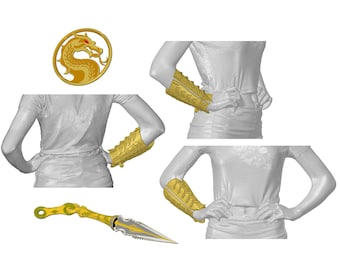 Télécharger Mortal Kombat 2021 Scorpion Vambrace | Correspondant Scorpion Kunai Disponible | Par Collins Creations 3D