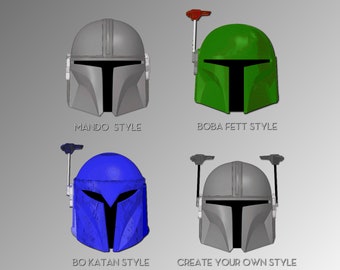 Custom Mandalorian Helmet | Bo Katan, Mando, Boba Fett, Nite Owl OR Bespoke Style and Paint Finish | By Collins Creations 3D